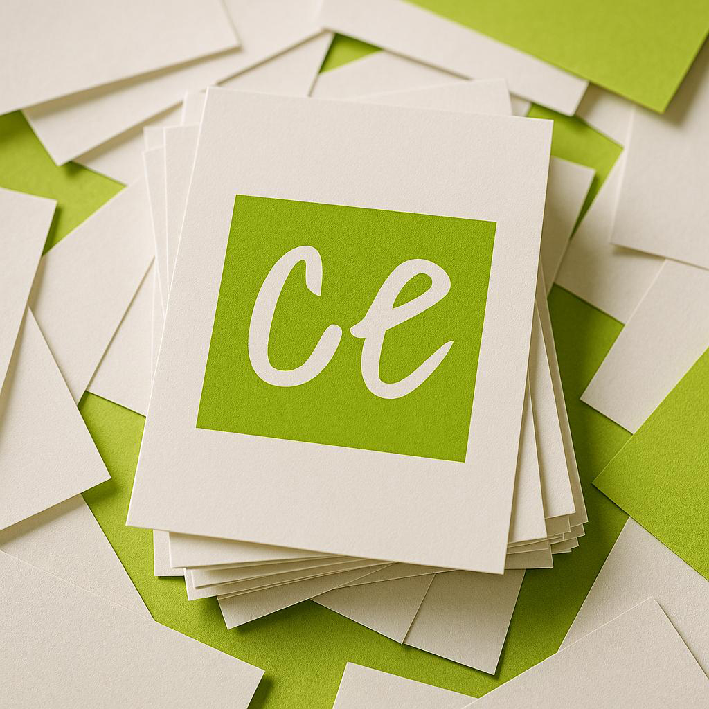 vita och gröna a4 papper huller om buller